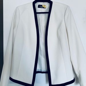 Evan Picone White Corporate-Wear Blazer